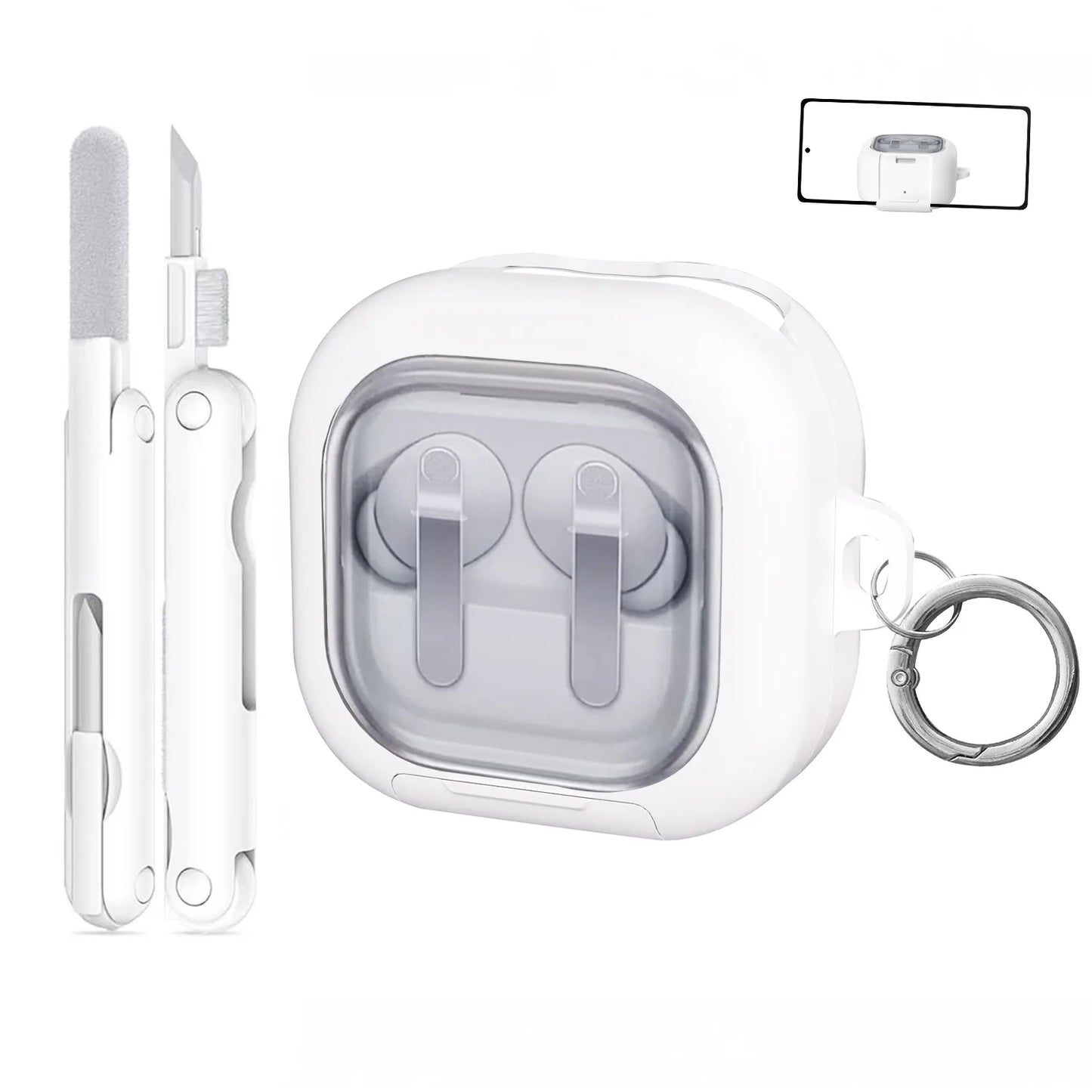 Transparent Hard Case for Galaxy Buds 4 Pro