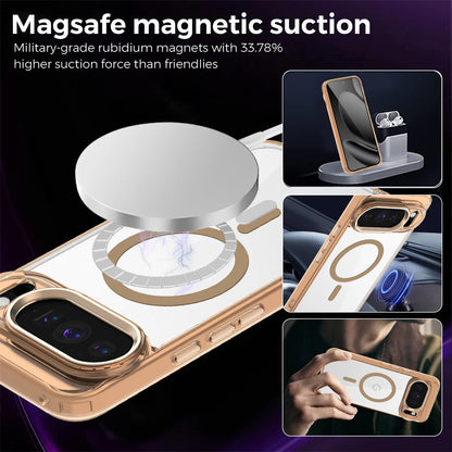 Funda Magnética Transparente de Lujo para Google Pixel