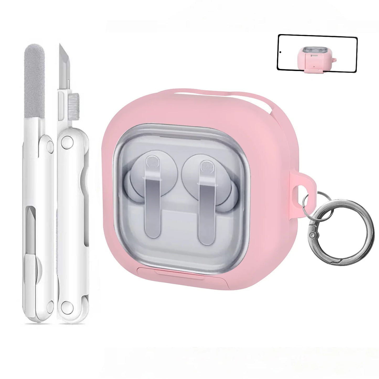Transparent Hard Case for Galaxy Buds 4 Pro