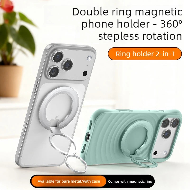 Foldable MagSafe Metal Ring Phone Stand Grip