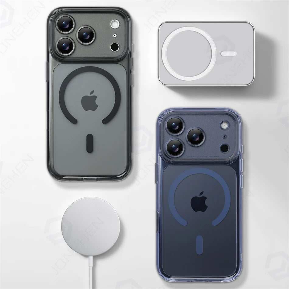 Business Matte Clear MagSafe iPhone Case