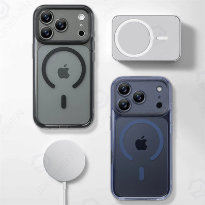 Business Matte Clear MagSafe iPhone Case
