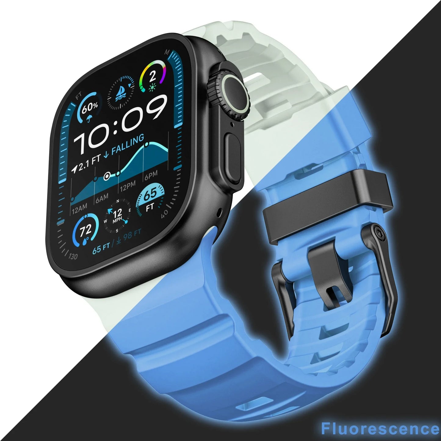 Fluorescent Sport Silicone Apple Watch Band
