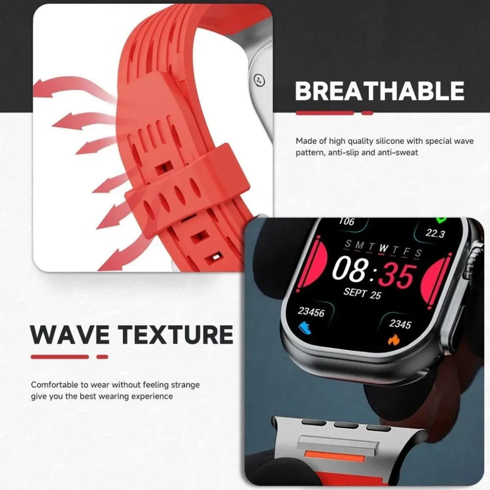 AirFlow | Sport Silicone Band For Apple Watch