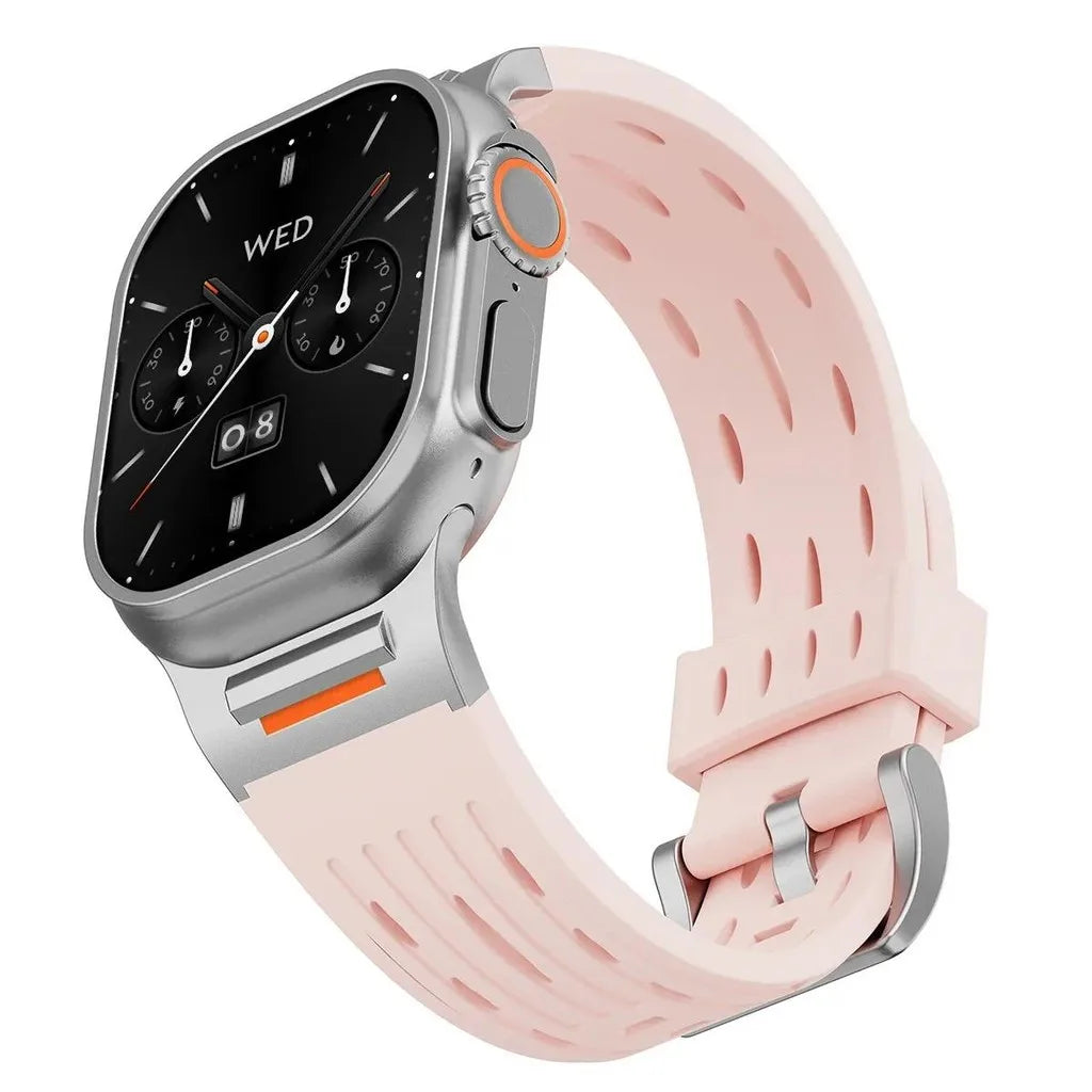 Breathable Sport Silicone Apple Watch Band