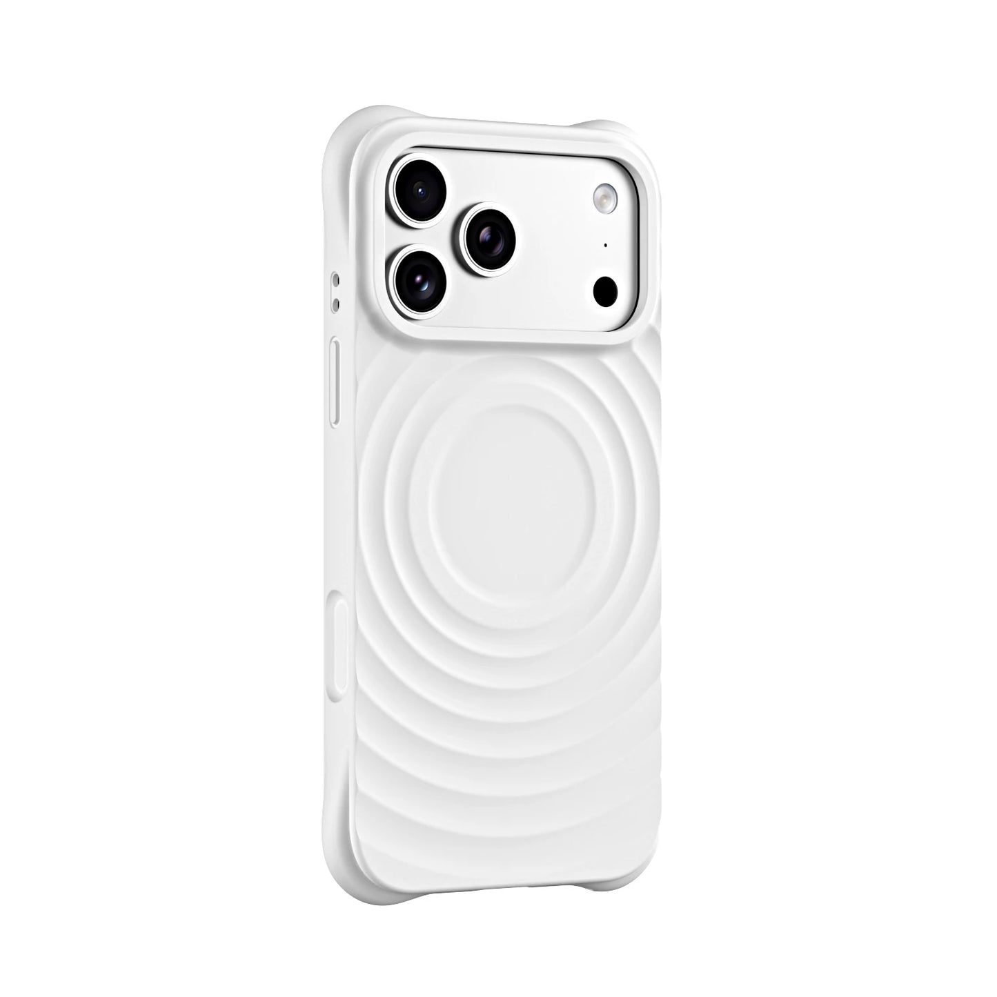 Luxury Wave Pattern Phone Case For iPhone 17 Air 16 15 14 Plus 13 Pro Max For Magsafe Liquid Silicone Anti-Scratch Case Cover