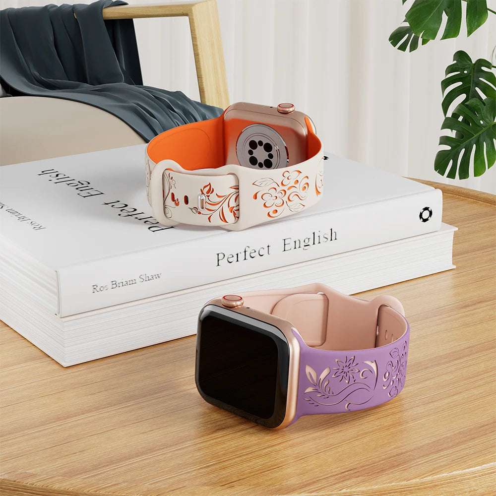 FloraFlex | Engraved Silicone Band