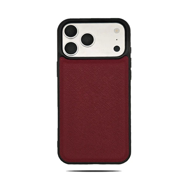 Saffiano PU Leather Luxury iPhone Case