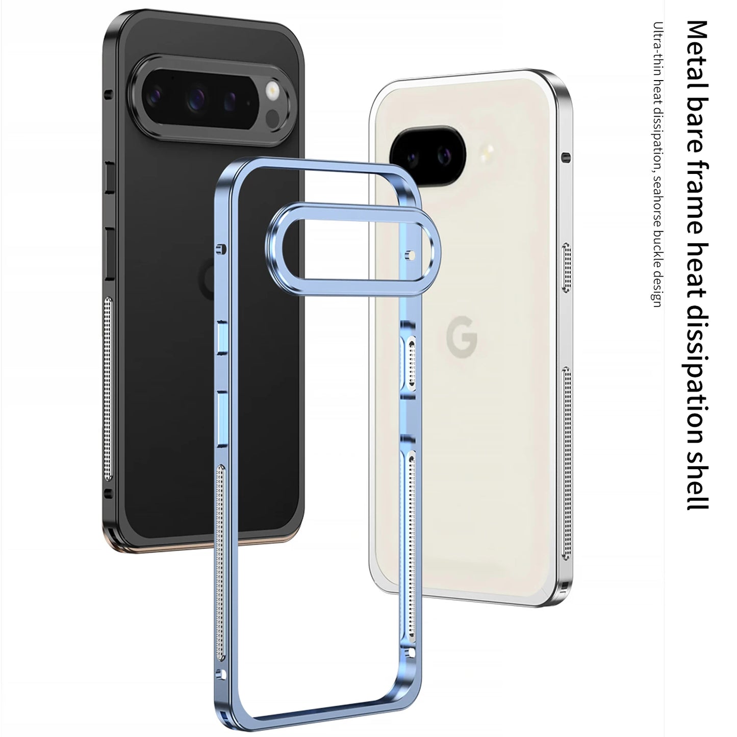 Luxury Metal Cooling Frame Google Pixel Case