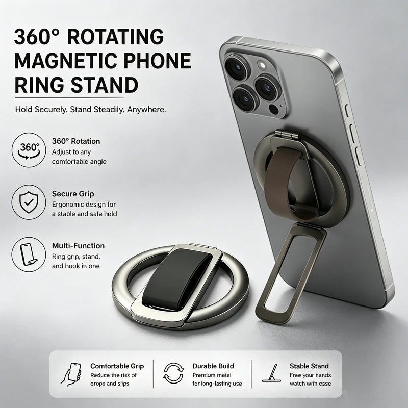 MagSafe Silicone Ring Phone Grip & Stand