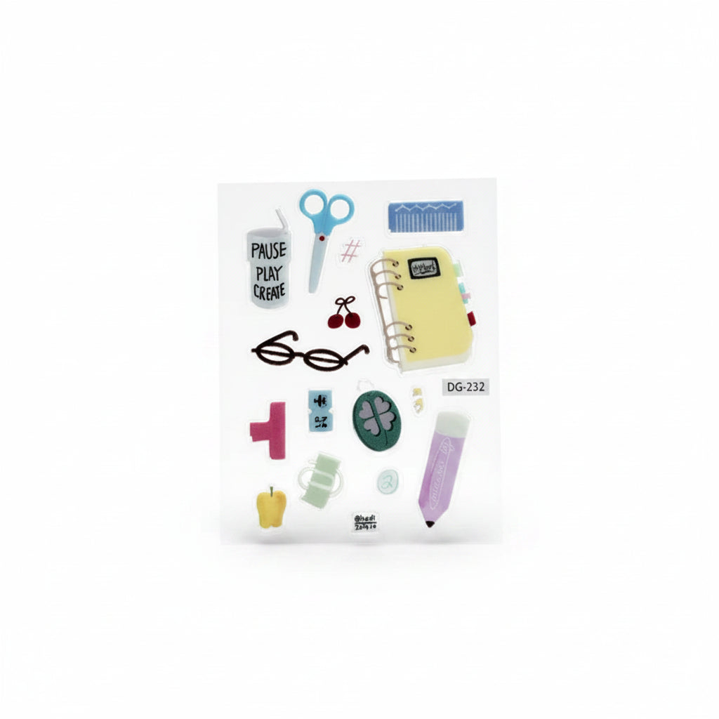 Kawaii 3D Jelly Phone Case Stickers