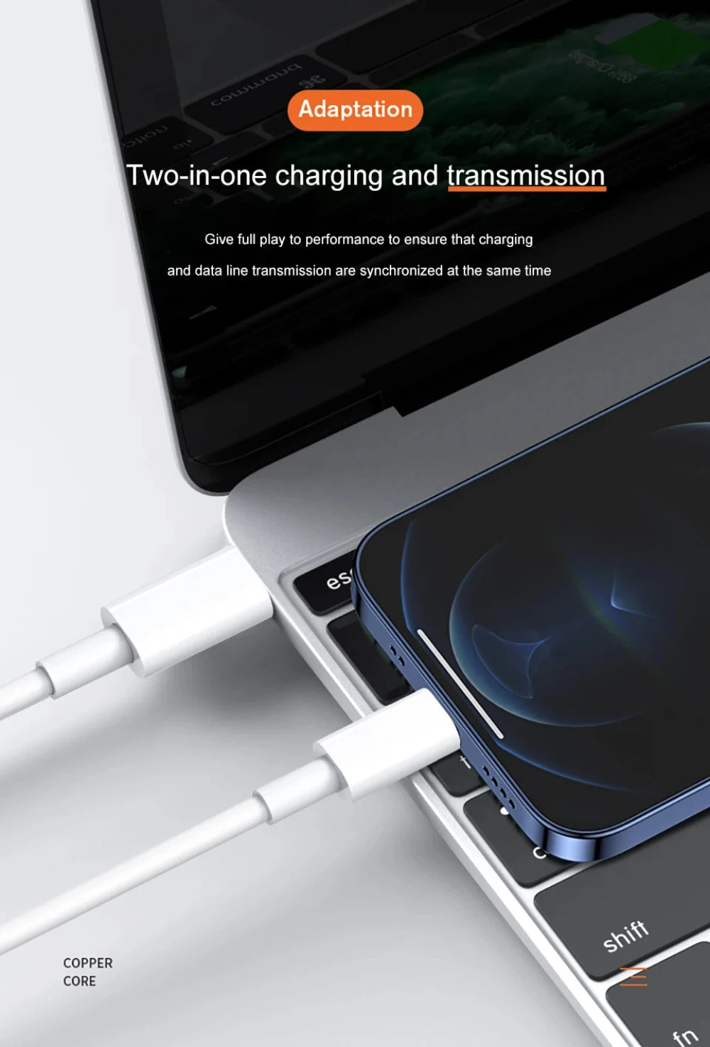 20W USB-C to Lightning Fast Charger Cable