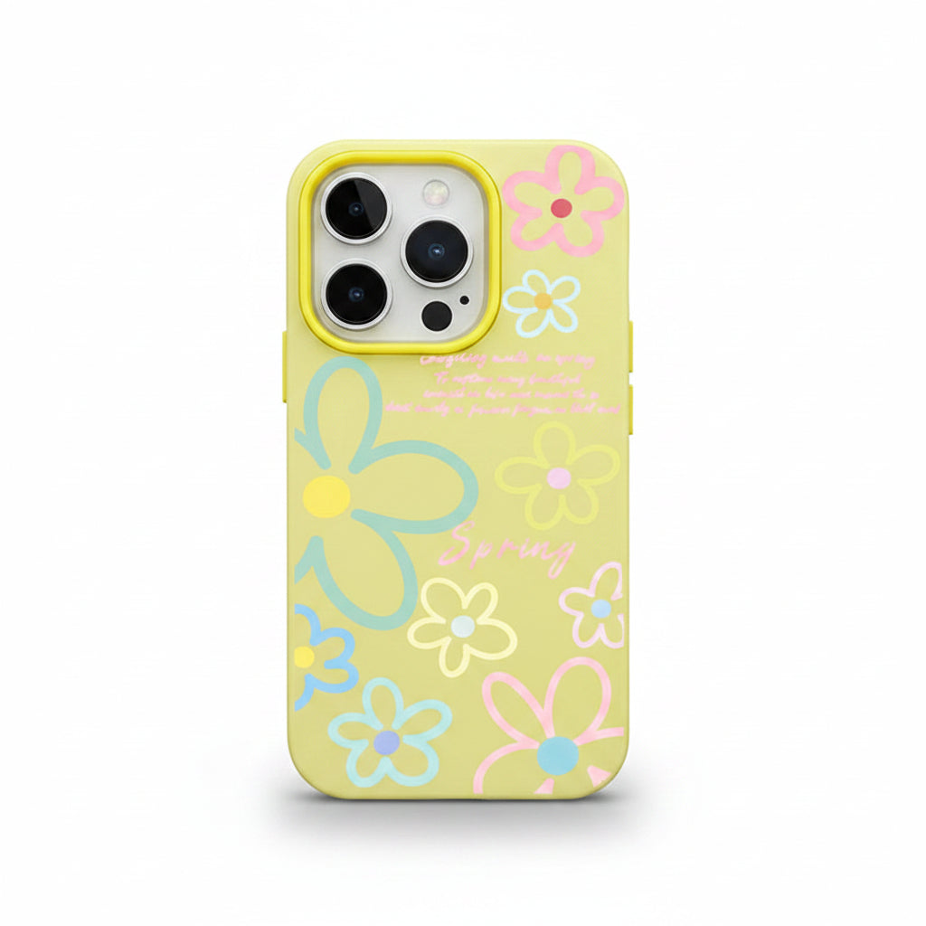 Spring Floral Silicone iPhone Case