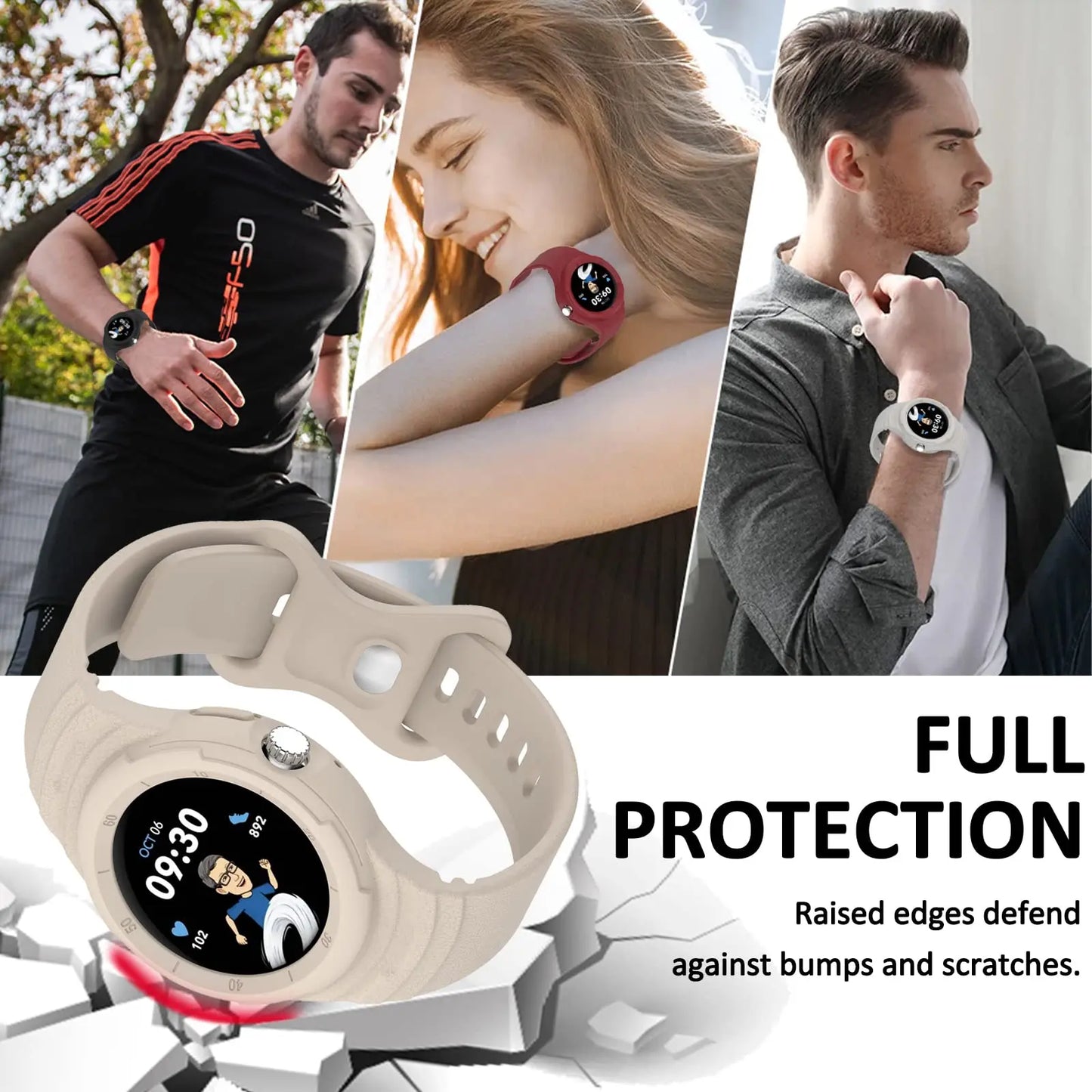 Silicone Case Band for Google Pixel Watch