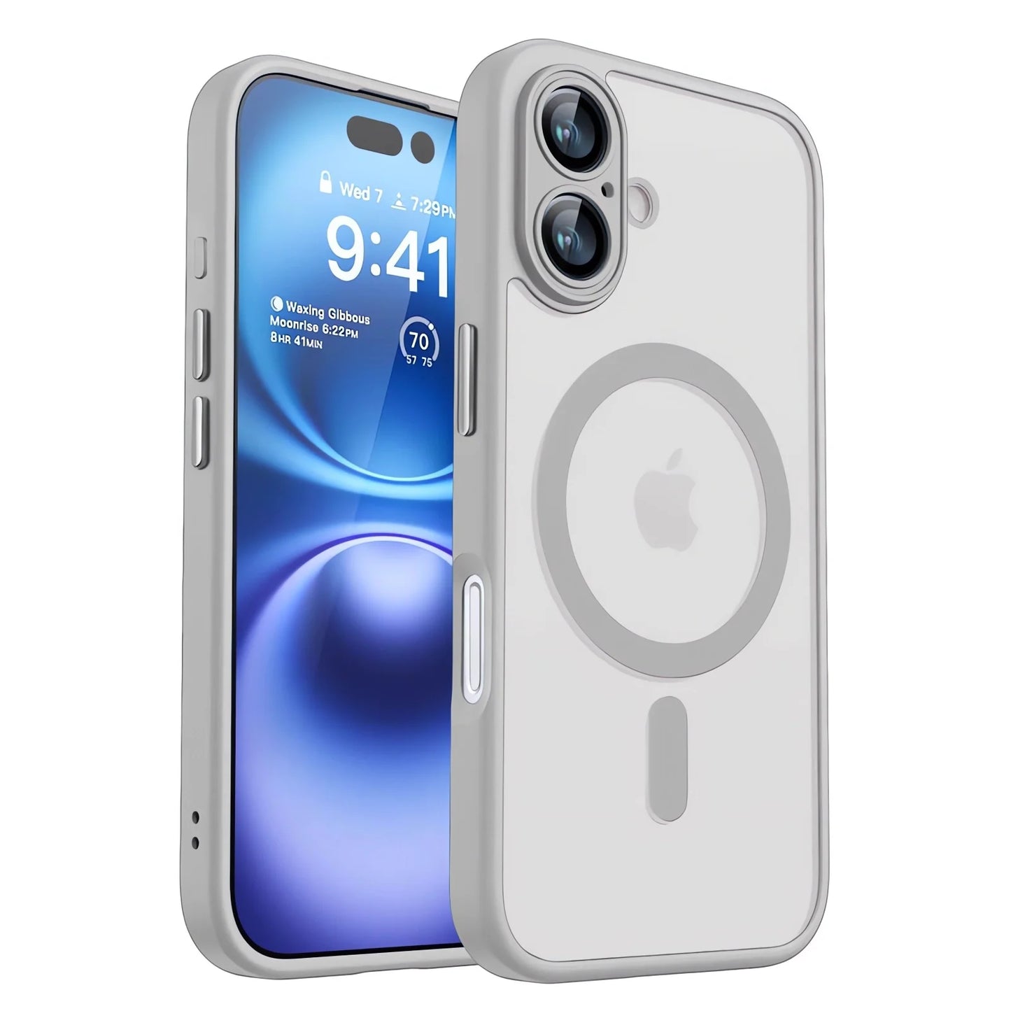 Funda de lujo mate MagSafe Armor para iPhone