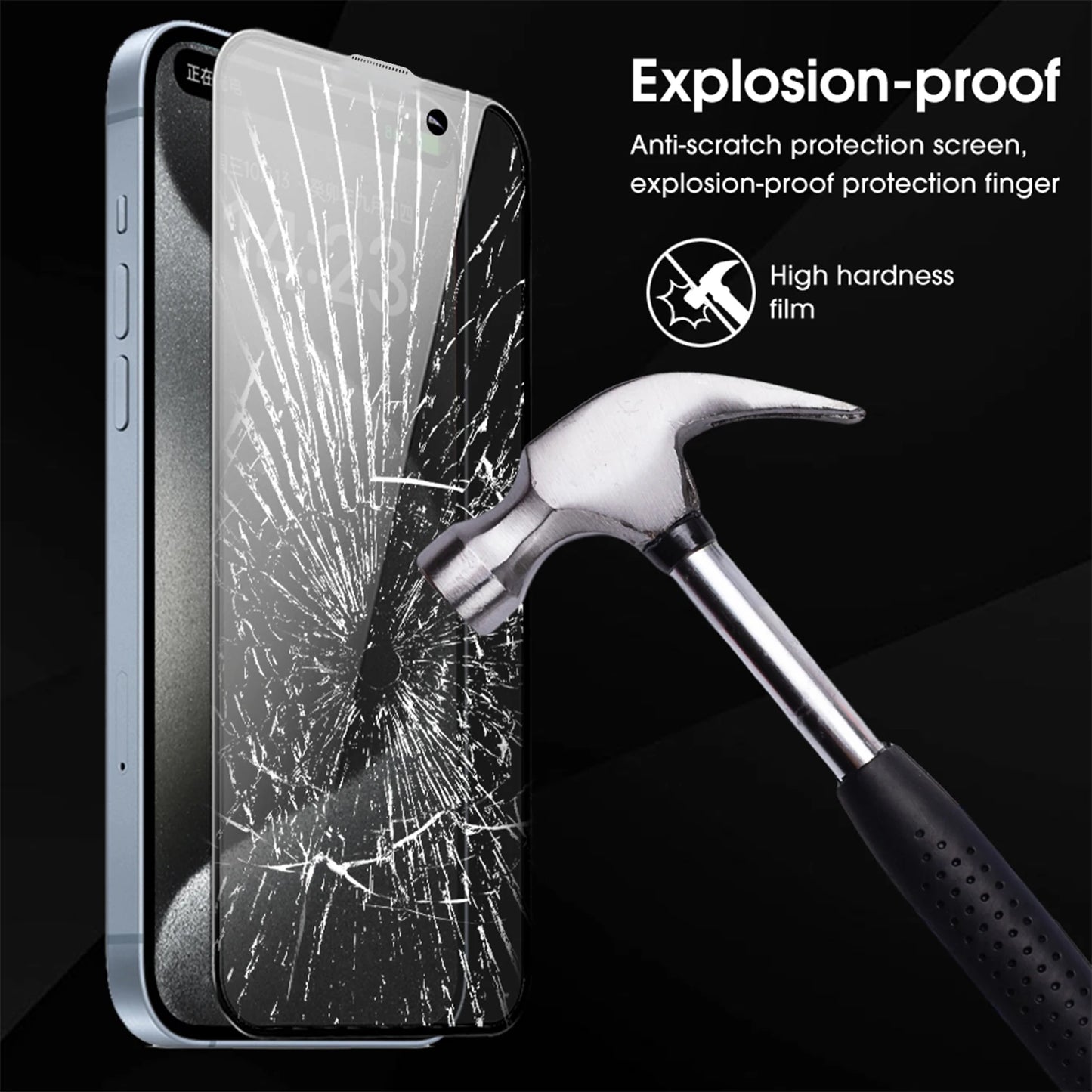 Privacy Tempered Glass Screen Protector for iPhone 17