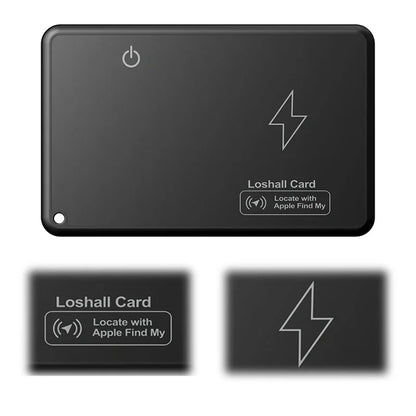 Rechargeable Wallet Tracker Card for Apple Find My