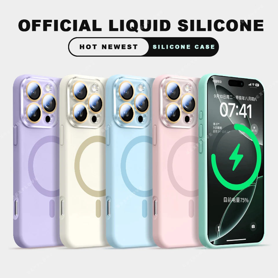 Liquid Silicone MagSafe iPhone Case