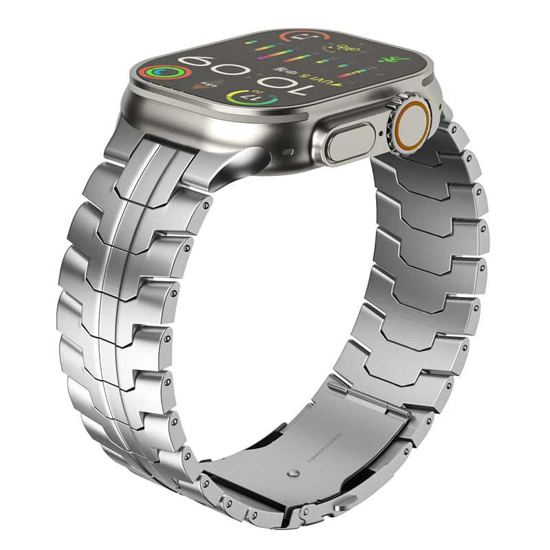 Titanium Color Stainless Steel Apple Watch Band