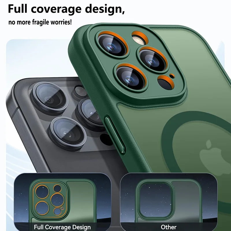 Luxury Frosted MagSafe iPhone Case