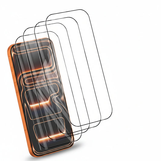 4-Pack Tempered Glass iPhone Screen Protector