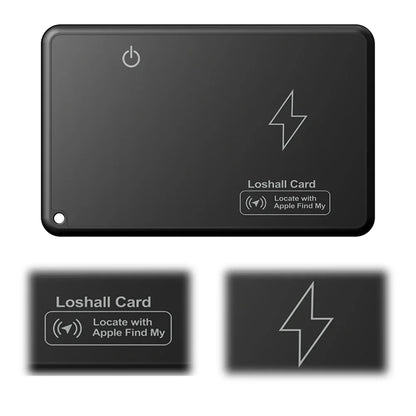 Rechargeable Wallet Tracker Card for Apple Find My