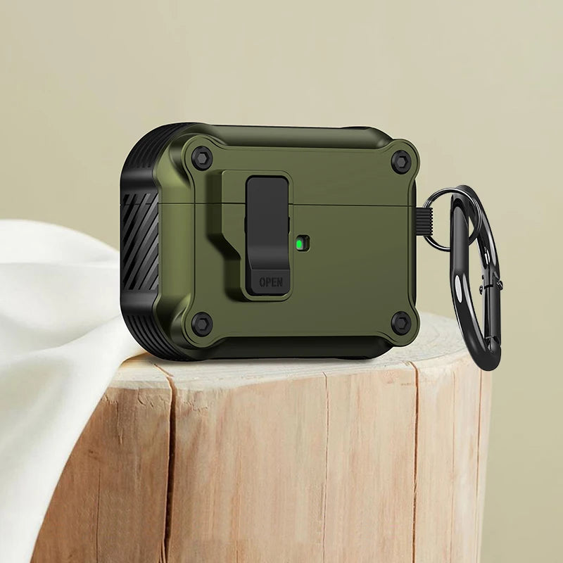 Security Lock Shockproof AirPods Case