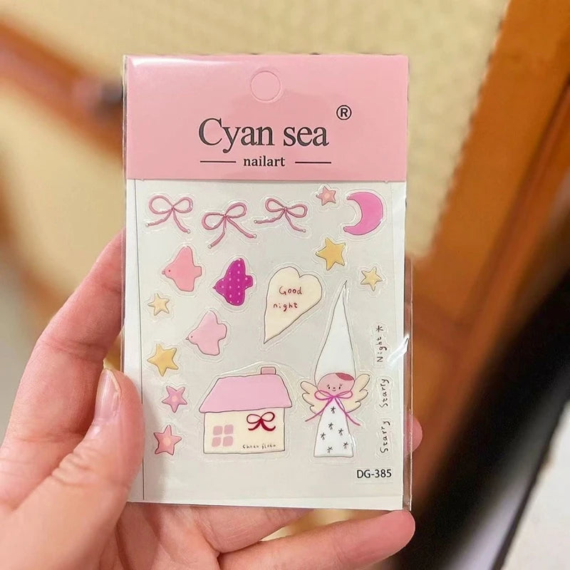 Kawaii Bloom | 3D Decorative Sticker Set