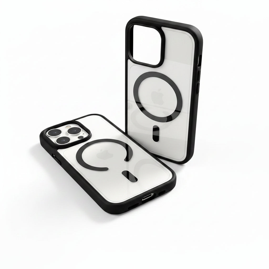 Funda de acrílico transparente para iPhone con MagSafe