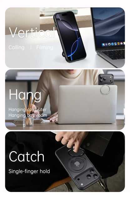 360° MagSafe Rotating Stand iPhone Case