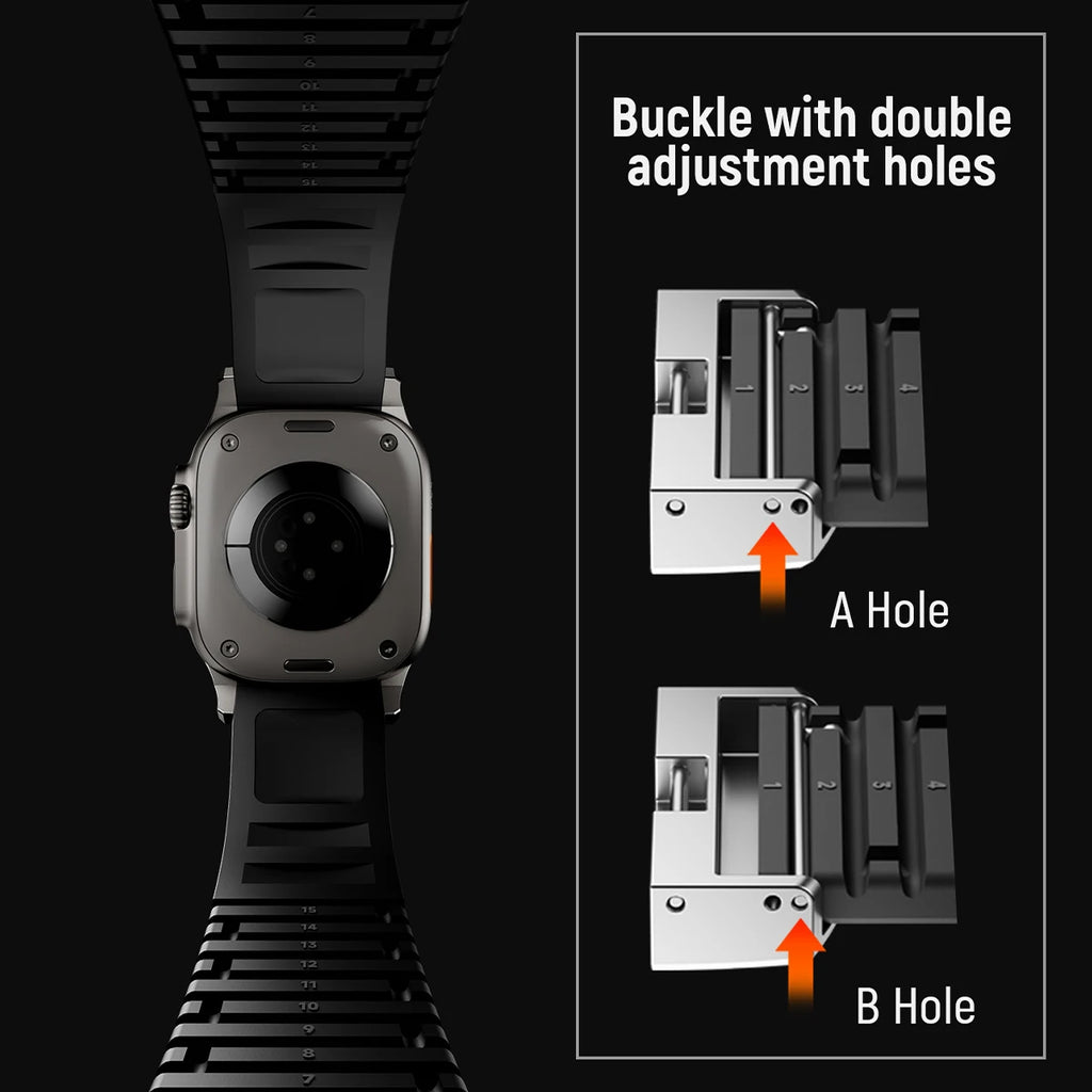 TitanSport Elite | Silicone Metal Watch Band