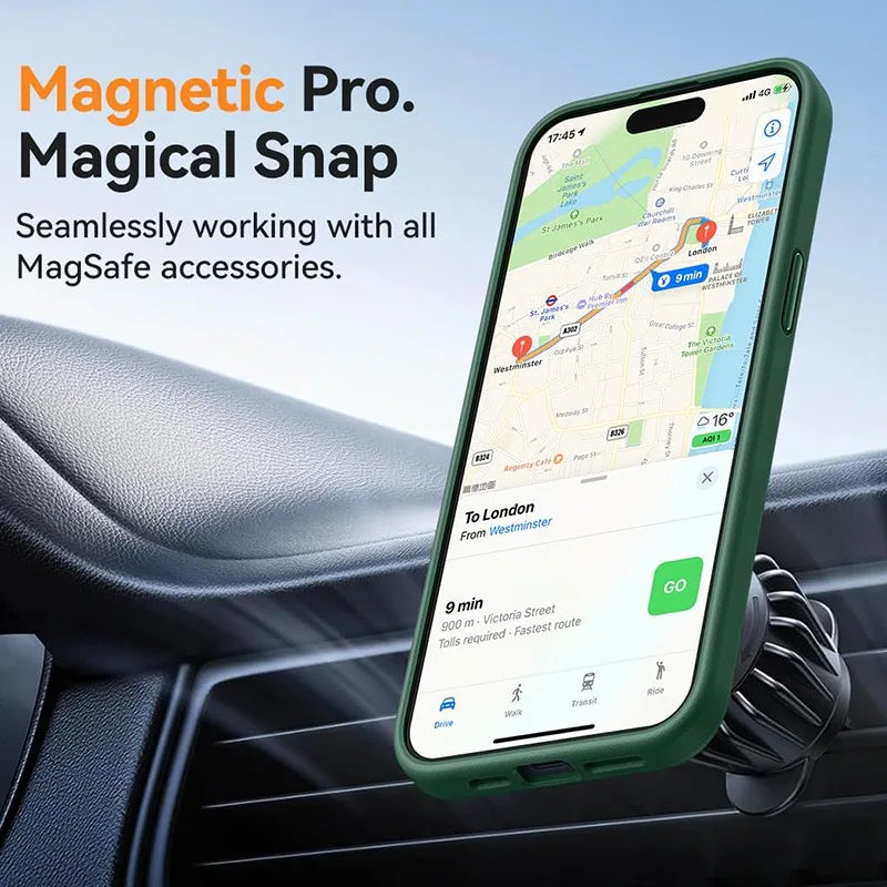 Luxury Frosted MagSafe iPhone Case