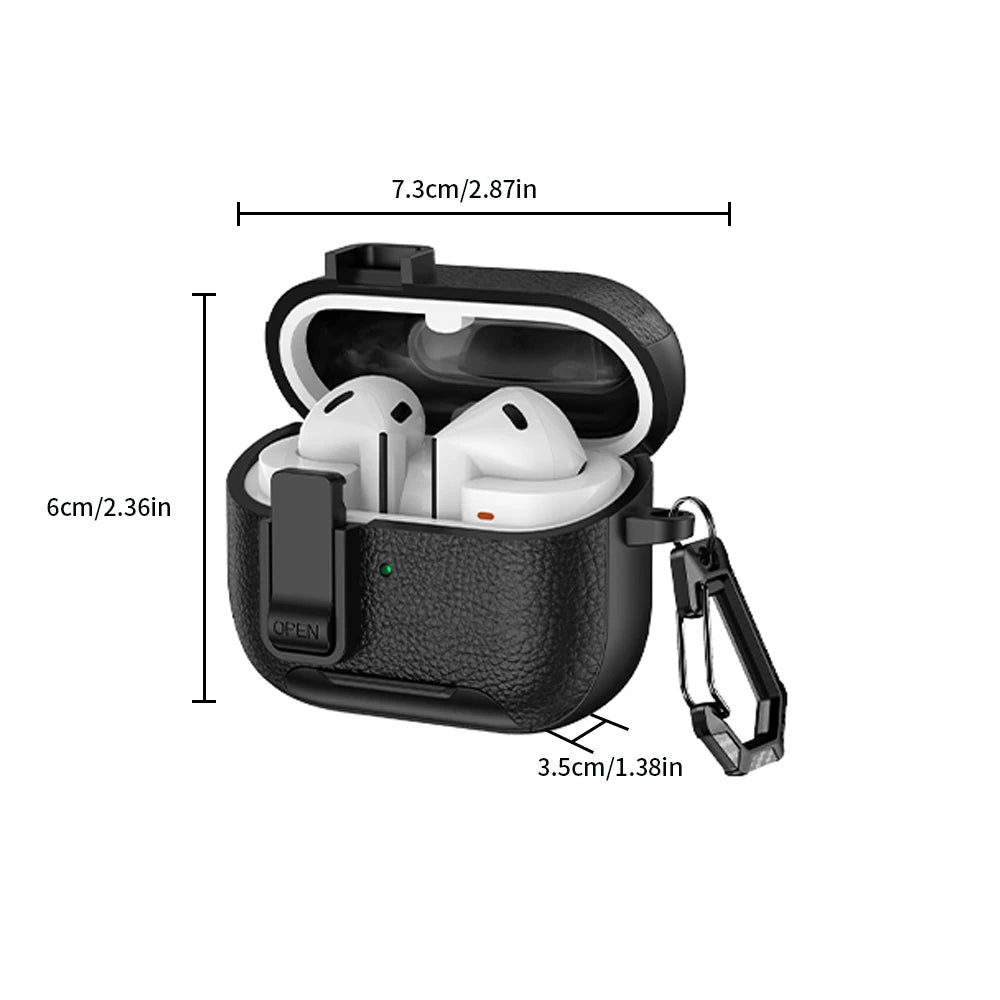 Samsung Galaxy Buds3 Pro Leather Lock Case