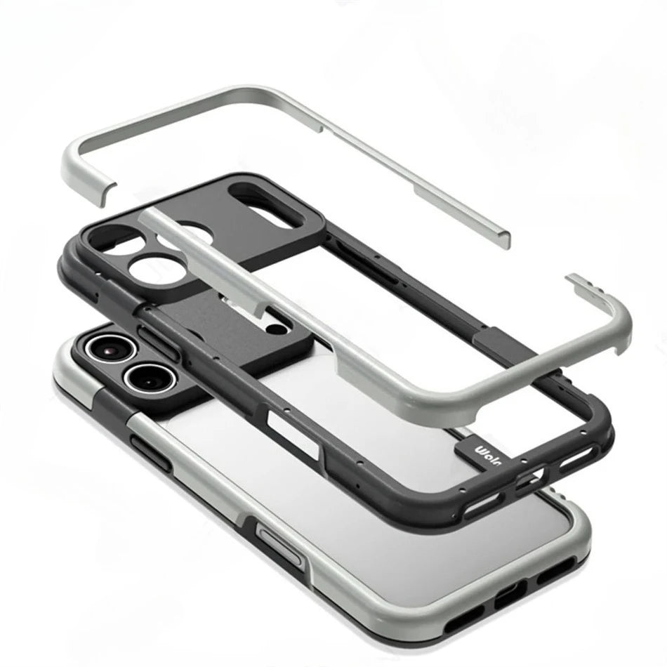 New Silicone Frame Slim Bare-bones Feel Case For iPhone 17 16 15 14 Pro Max Camera Full-pack TPU Bumper Shockproof Protect Cover