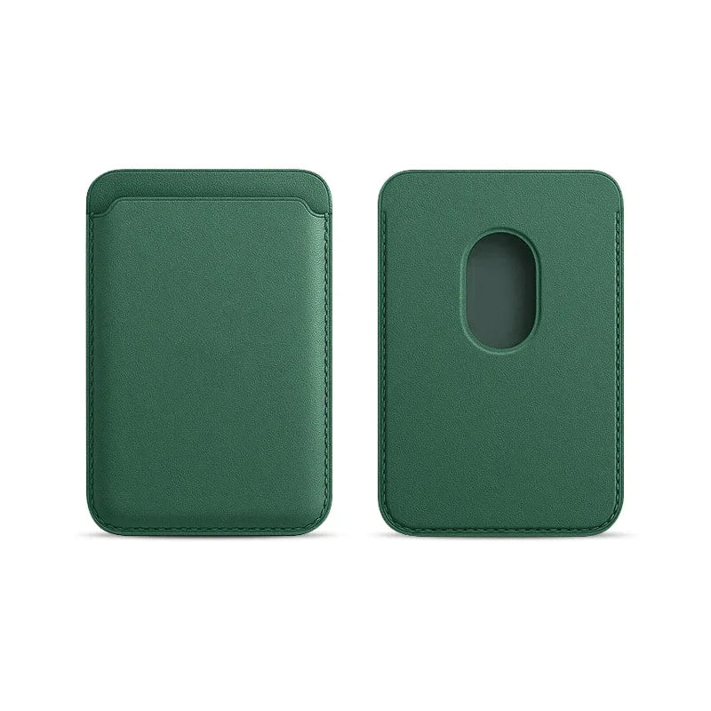 MagSafe Magnetic Leather Card Holder Case
