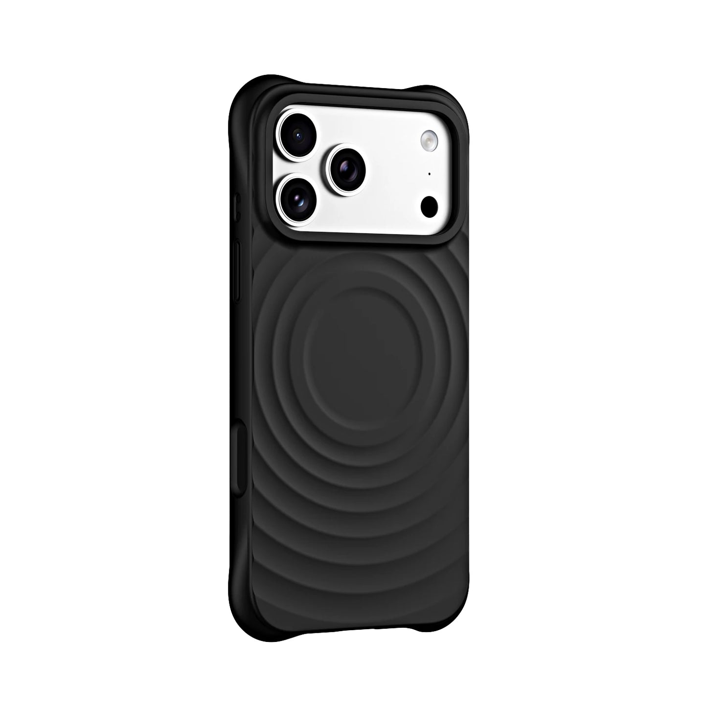 Luxury Wave Pattern Phone Case For iPhone 17 Air 16 15 14 Plus 13 Pro Max For Magsafe Liquid Silicone Anti-Scratch Case Cover