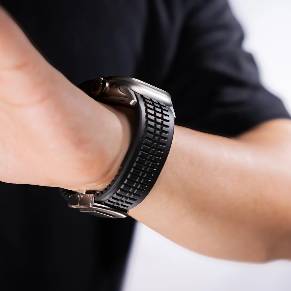 TitanSport Elite | Silicone Metal Watch Band