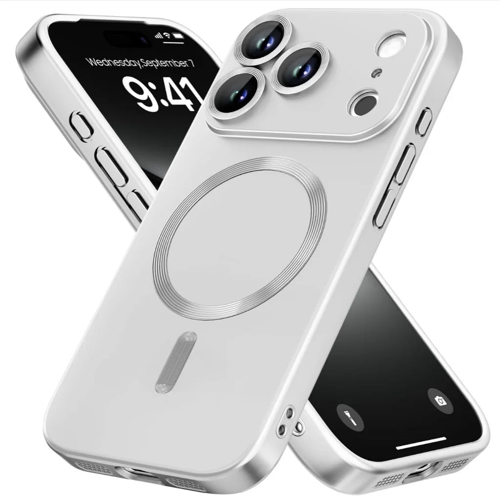 MagSafe Shockproof Matte iPhone Case with Camera Protector