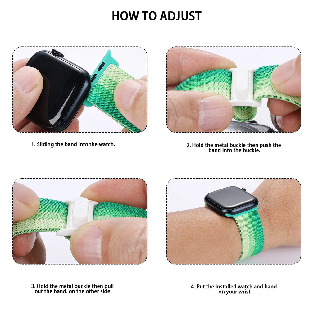 CarbonFlex | Elastic Nylon Band For Apple Watch