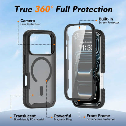 360 Full Body Matte MagSafe iPhone Case