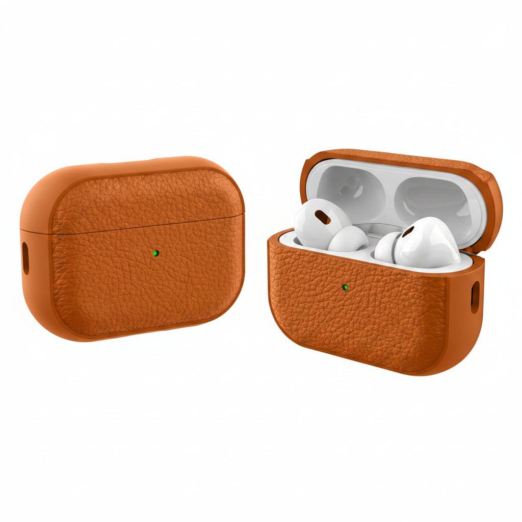 Funda protectora de cuero para AirPods