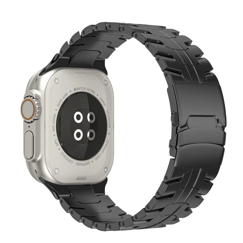 Titanium Color Stainless Steel Apple Watch Band