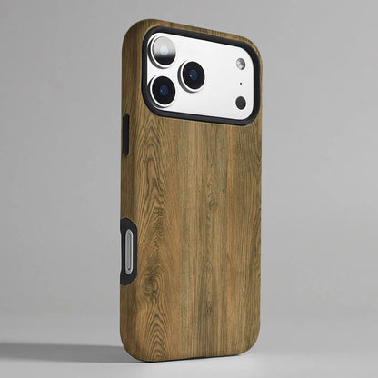 Wood Grain 2-in-1 iPhone Case