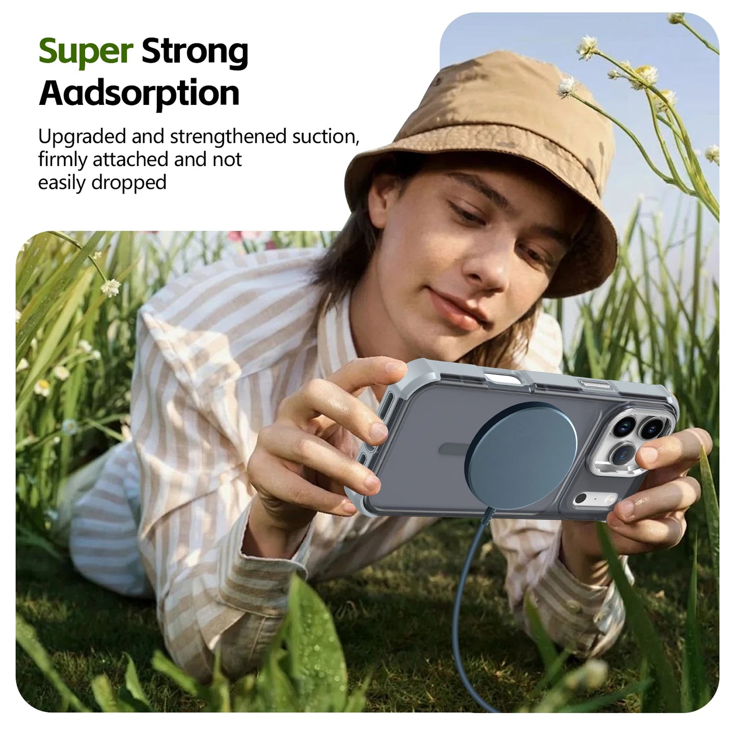 Funda de iPhone Clear Matte MagSafe Armor