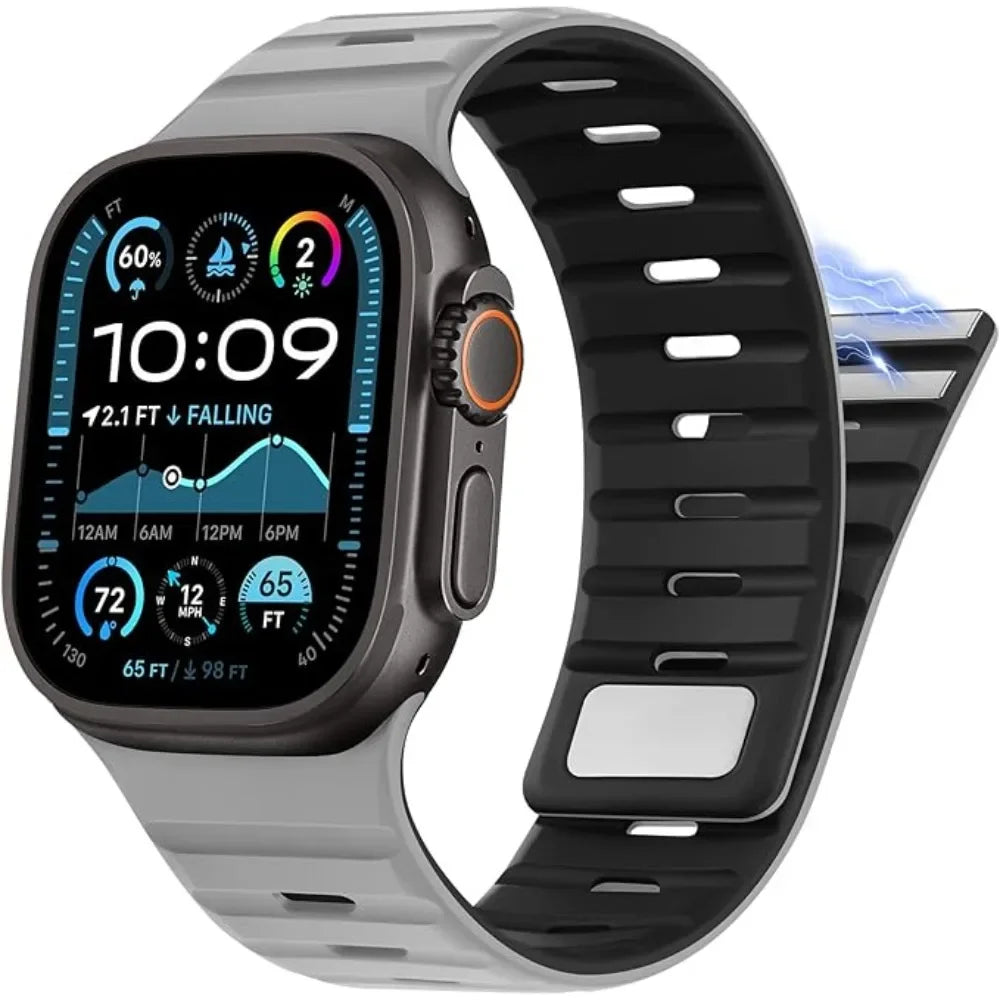 Magnetic Silicone Apple Watch Band