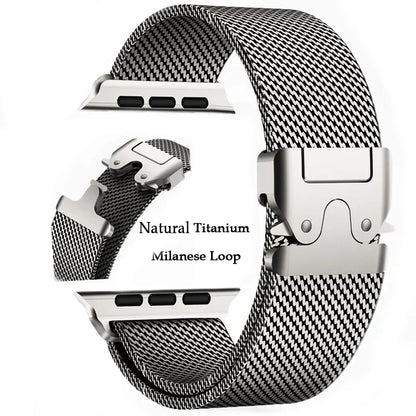 Titanium Milanese Loop Band for Apple Watch