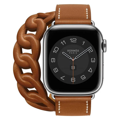 Double Tour Swift Leather Band for Apple Watch
