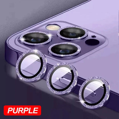 Diamond Metal Camera Lens Protector for iPhone