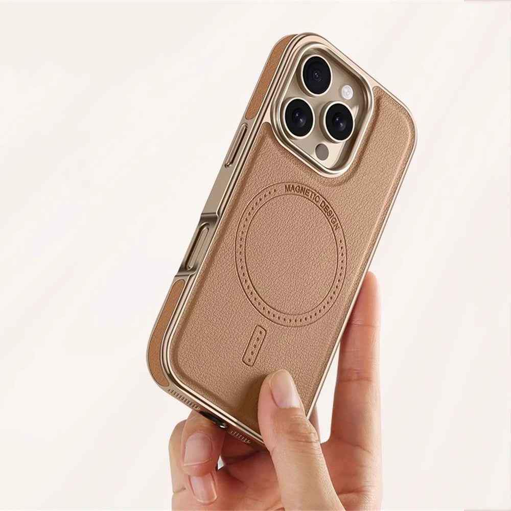 ExecutiveShield | MagSafe Leather Case