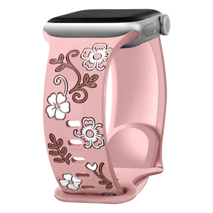 Engraved Silicone Band for Apple Watch